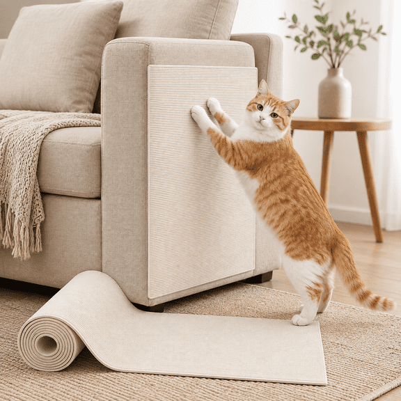 Wall Mounted Scratching Pad, Wear‑Resistant No‑Crumb Design, Climbing Accessory for Indoor Cats Kitty Scratcher,39.37x15.75in