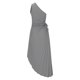thumbnail image 5 of ICHUANYI Clearance Women's Print Short Sleeve Solid Casuals Comfy Sleeveless Single Shoulder Fold Tunic Slim Mini Dress(Gray, XL) ICHUANYI WER2023080904493, 5 of 6