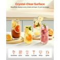 thumbnail image 4 of 16 Piece Crystal Glassware Set 8 Highball 18.26 Oz and 8 Cocktail 11.5 Oz for Beer Juice Wine Smoothie Soda, 4 of 6