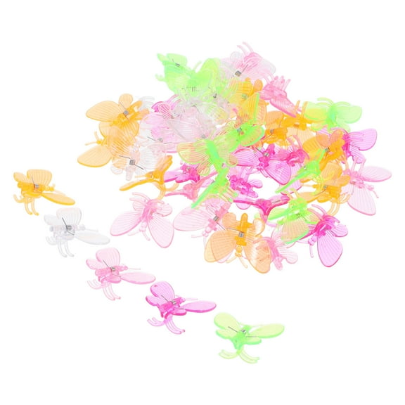 Masteelf  50 Pcs Wall Vines Fixing Clips Garden Cymbidium Orchid for Plants Support Stakes and