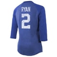 thumbnail image 3 of Women's Majestic Threads Matt Ryan Royal Indianapolis Colts Player Name & Number Raglan 3/4-Sleeve T-Shirt, 3 of 3