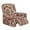 Brown-Mandala Flower, variant on Kuiaobaty Mushroom Flower Print Recliner Chair Cover that Stay in Place Durable Reclining Sofa Slipcover Breathable Reclining Slipcover Washable Recliner Couch Cover With Side Pocket for Pets