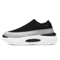thumbnail image 2 of CORASUN Men's Breathable Flyknit Sneakers, Chunky Platform Slip-on Athletic Shoes for Walking, Daily Commute & Outdoor Exercise, Black and Grey, 2 of 9