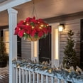 thumbnail image 4 of De Navidad Preiluminada Flocada Con Decoraciones Mixtas Y Luces Led Conos De Pino De Bayas Heladas Artificiales Para Decoración Navideña De Patio Al Aire Libre Speravity HA039217-00, 4 of 6