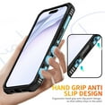 thumbnail image 4 of Compatible for iPhone 16 Case, Military Grade Shockproof Rugged Heavy Duty Protective Durable Phone Cover with Built-in Rotating Ring Kickstand for iPhone 16, Lightblue, 4 of 8