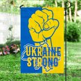 thumbnail image 2 of Flagwix Ukraine Strong Flag I stand With Ukraine NNT424F Ukraine Flags, Indoor Outdoor Decoration - Garden Flag (11.5" x 17.5"), 2 of 6