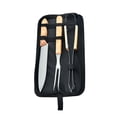 thumbnail image 2 of Senderismo Herramientas de cocción de la barbacoa A la parrilla de acero inoxidable BBQ BBQ Set Lavable Portátil Mochila Picnic con bolsa de almacenamiento 3pcs / set Methold OD011040-02, 2 of 7
