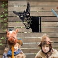 thumbnail image 5 of Metal Peeping Cow Chicken Goat Horse Wall Art Decor, Farm Animal Wall Art Metal Wall Sculptures for Outdoor Garden Fence Yard Decor, 5 of 7