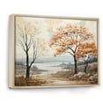 thumbnail image 2 of Designart "Subdued Maple Mosaic I" Tree Maple Floater Framed Wall Art Living Room, 2 of 5