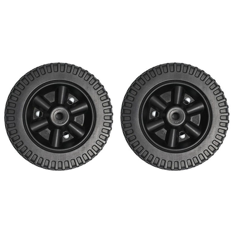 2Pcs BBQ Grill Wheel Replacement 6 inch Wheelbarrow Easy to Install Durable  Universal Wheel Hand Truck Tires for Garden Parts Style A