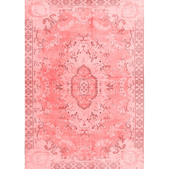 Ahgly Company Indoor Rectangle Persian Red Traditional Area Rugs, 7' x 9'
