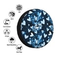 thumbnail image 3 of Bingfone Ice Blue Heart Spare Tire Cover Weatherproof Universal Wheel Protectors for RV Camper Travel Trailer SUV Truck-15 inch, 3 of 8