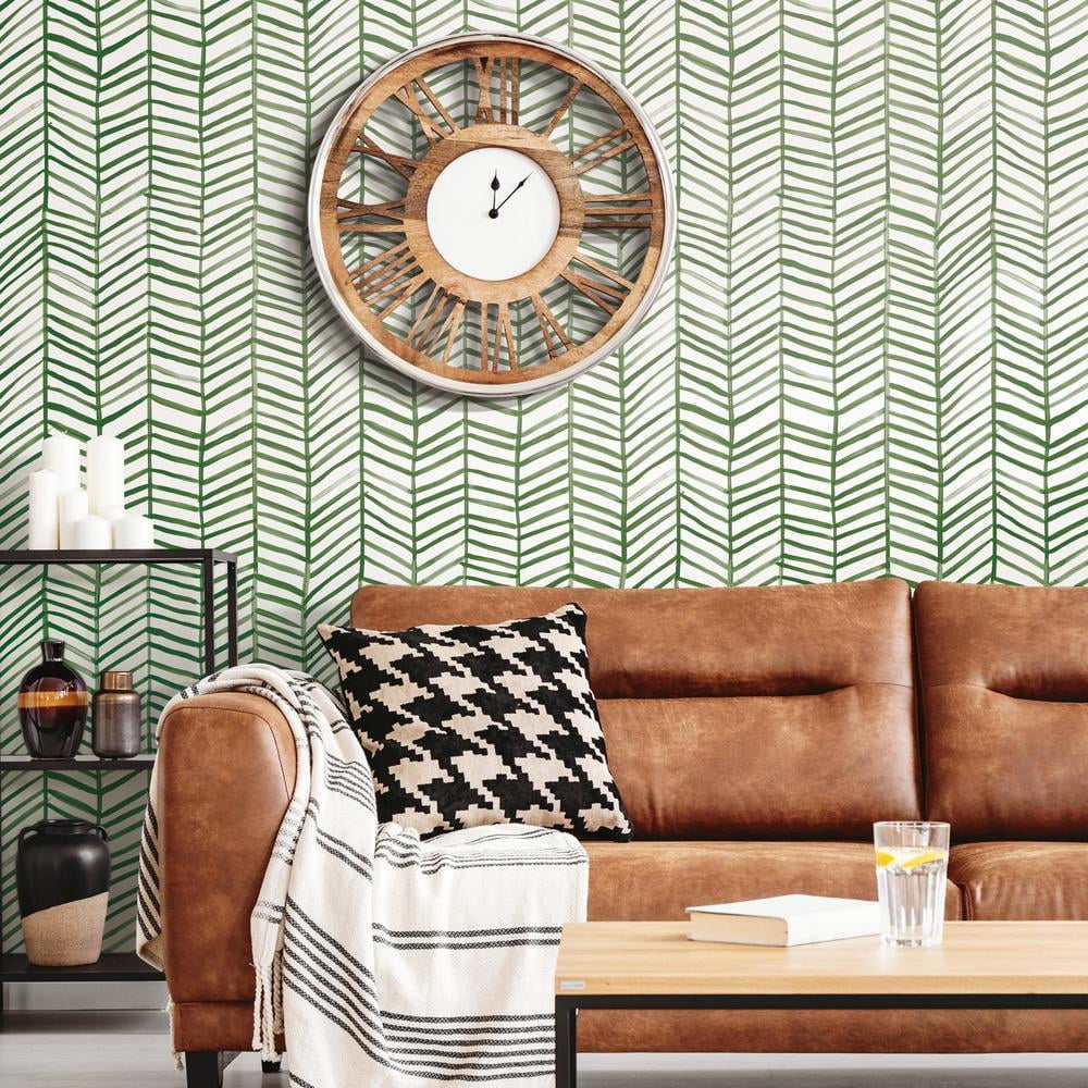 Cat Coquillette Herringbone Peel and Stick Wallpaper