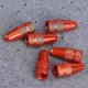 thumbnail image 3 of Bicycle Valve Caps, Aluminium Alloy French Valve Caps, Road Bike, Mountain Bike, Tyre Air Valve Caps, Dust Covers(12pcs, Orange + Black, 3 of 3