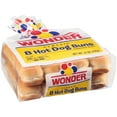Wonder Bread Classic Extra Soft White Bread Hot Dog Buns, 13 oz, 8