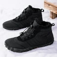 thumbnail image 3 of Womens Barefoot Boots Winter Non-Slip Mens Hiking Boots Waterproof Non-Slip With Plush Fleece Lining, Wide Toe Shoes, 3 of 6
