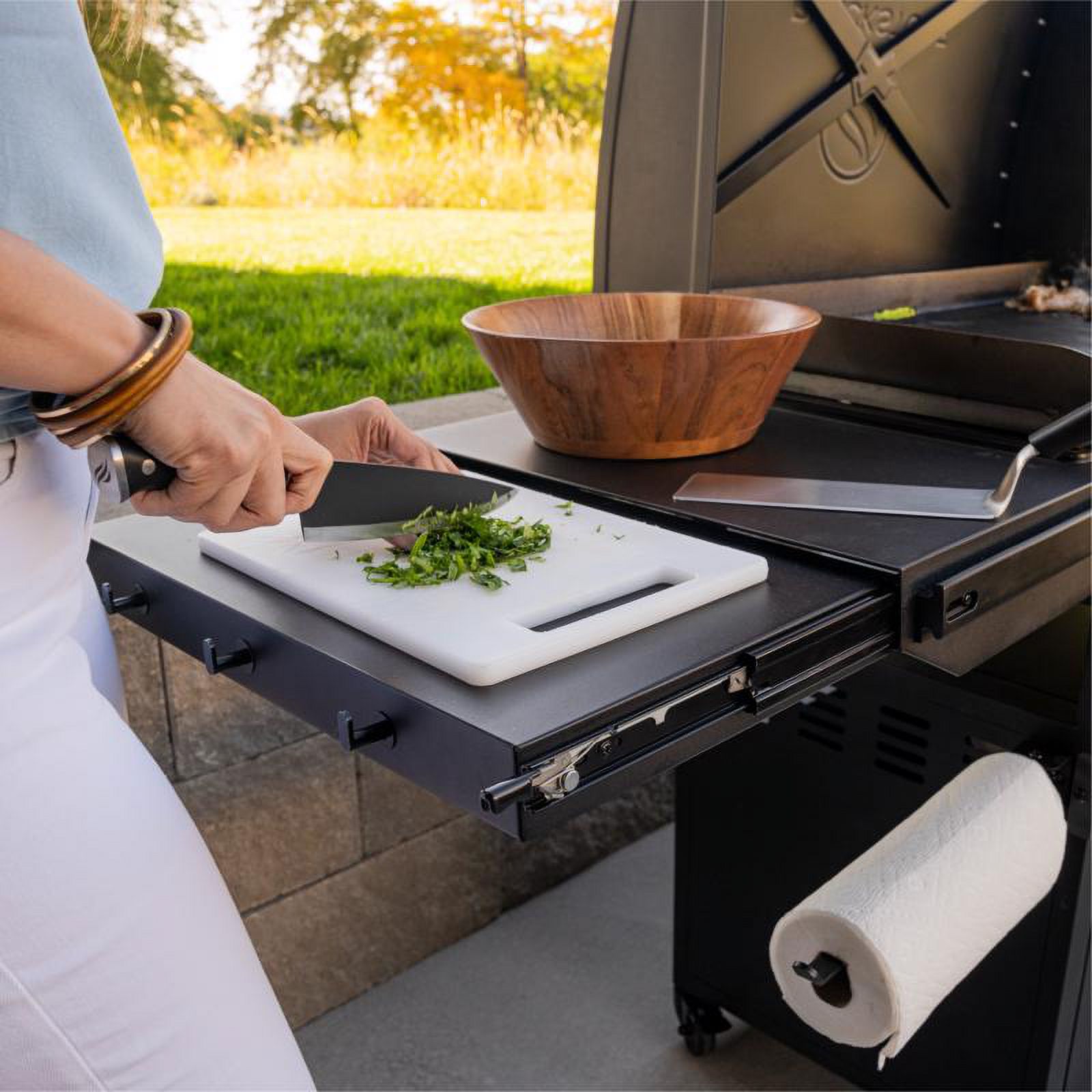 Blackstone 4 Burner Liquid Propane Outdoor Griddle with Hood Black