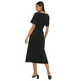 thumbnail image 2 of Dorothy Perkins Womens Shirred Taille à Manches Courtes Midi Robe, 2 of 4
