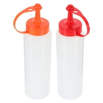 WHAMVOX  2 Pcs Small Food Grade Squeeze Bottles Sauce Kitchen Accessories Travel