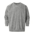 thumbnail image 5 of Basic Sweatshirts for Men 2025 Fall Winter Long Sleeve Crewneck Casual Loose Plain Sweatshirt Pullover Tops, 5 of 6
