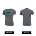 thumbnail image 2 of Coolnut Womens T Shirts Fashion Tops, Abstract Soft Blue Sky And Beach Women's Basic Short Sleeve Tees, Grey Lightweight Casual Summer Clothes, 2XL, 2 of 6