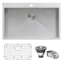 Ruvati 33 x 22 Kitchen Sink Single Bowl1 hole