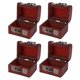 thumbnail image 2 of Caja de joyería de madera de 4 Uds., estilo Retro, árbol de hierba, alta resistencia, inodoro, duradero, cerradura de seguridad, pequeña caja de joyería, 2 of 12