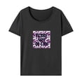 thumbnail image 1 of Camiseta para mujer con cuello redondo y manga corta para viajar en la playa y trabajar L, 1 of 7