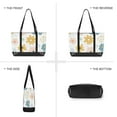 thumbnail image 6 of FORMRS Canvas Laptop Tote Bag for Women with 15.6" Computer Compartments Shoulder Handbag, Cute Floral, 6 of 7