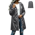 thumbnail image 2 of Lolmot Waterproof Rain Jacket Women Fashion Baggy Zip up Raincoat with Adjustable Hood Travel Hiking Rain Coats with Hood Outdoor, 2 of 9