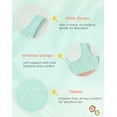 thumbnail image 6 of INNERSY Girls Wireless Bras Comfortable Cotton Little Girls Training Bras 3 Pack(L,Salmon/White/Mint Blue), 6 of 10