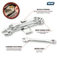 thumbnail image 2 of Performance Tool 1406 MM Combo Wrench Set, 5-Piece Alloy Steel Metric Sizes 8-17mm, 2 of 4