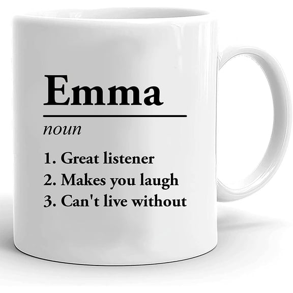 Personalised Name Definition Mug, Gifts Ideas Presents For Mom Dad On Birthday Christmas Mothers Fathers Day Birthday Christmas Thanksgiving Gifts for Him Her