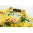 thumbnail image 5 of SSLR Hawaiian Shirt for Men Flamingo Short Sleeve Casual Button Down Shirts Summer Beach Shirt, 5 of 9