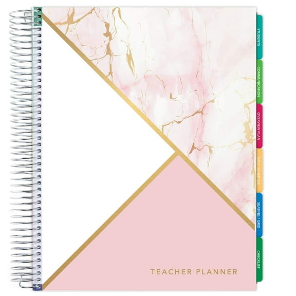 Elan Publishing Company 8.5" x 11" Teacher Undated Planners & Appointment Book, Pink, 52 Pages