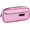 Pink, variant on Ageoie Pencil Case, Cute Pencil Pouch, Zippered Pencil Box Fabric Bag Big Stationery Pencil Pouch for Women & Men Portable Storage Organizer Bag for Office, Travel, Black