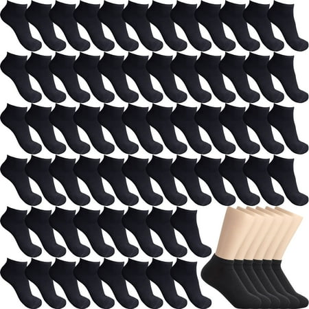 

Funtery 300 Pairs Thin Low Cut Ankle Socks for Men Breathable No Show Socks Athletic Low Cut Ankle Short Socks Bulk Pack (Black)
