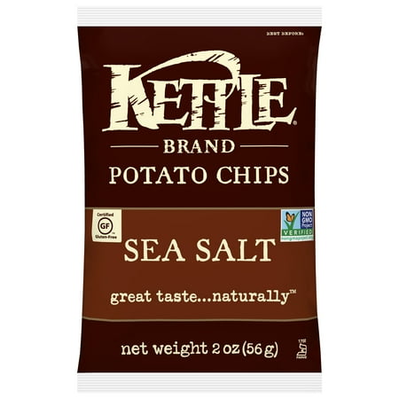 GTIN 084114033000 product image for Kettle Brand Sea Salt Potato Chips, 2 Oz, 6 Ct | upcitemdb.com