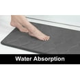 thumbnail image 3 of Yafa Home Fashion 1pc:24" X 35" Bath Rug, Memory Foam; Machine Washable, Water Absorbent & Non-Slip Bathmats(Grey), 3 of 9