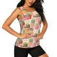 thumbnail image 2 of Lsque High Detail Succulent Printed Workout Tank Tops for Women, Athletic Sports Tank Tops, Compression Sleeveless Dry Fit Shirts,Sleeveless Yoga Shirt-Medium, 2 of 9