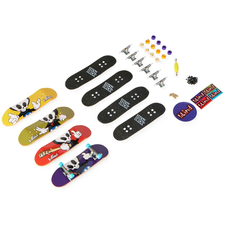 Tech Deck, Ultra Dlx Fingerboard 4 Pack, Blind Skateboards