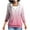 Pink, variant on Womens Lightweight Zip Up Hoodies Gradient Color Hooded Sweatshirt Jacket Fashion Athletic Jackets with Pockets Pink M
