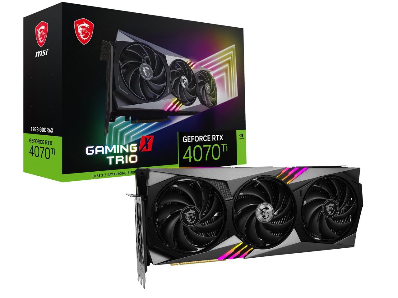 【美品・動作良好】MSI GeForce RTX 4070 Ti 12GB MSI Gaming GeForce RTX 4070 Ti 12GB Graphics GPU, GDDR6X PCI