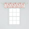 thumbnail image 2 of Ambesonne Fish Valance Pack of 2, Koi Shoal Marine, 54"X12", Orange, 2 of 4