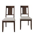 thumbnail image 6 of Castle Place Set of 2 Wooden Dining Chairs, Brown, 6 of 8