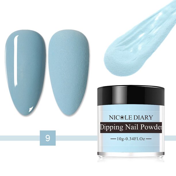 NICOLE DIARY, polvo de inmersión de uñas de Color, secado Natural, sin lámpara, pigmento de decoración artística, brillo de Gel DIY, inmersión acrílica francesa Tan Jianjun unisex
