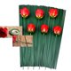 thumbnail image 5 of Kit de arreglo floral-Herramientas florales 5 rollos de cinta de papel de flores con 50 piezas 16 & quot; Alambre de tallo floral para arreglo floral Ramo artificial F Feliz Sencillez, 5 of 5