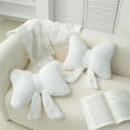 thumbnail image 5 of Topboutique Bow Pillow,Bowknot Throw Pillows,Soft Decorative Pillows,Bow Shaped Plush Pillow,Bow Pillow Plush Cushion for Bedroom Sofa Couch Car Headrest Home Decor,White, 5 of 6