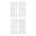 thumbnail image 4 of S Series 42in. X 84in. Smoky Gray Finished DIY Solid Wood Sliding Barn Door Slab, 4 of 5