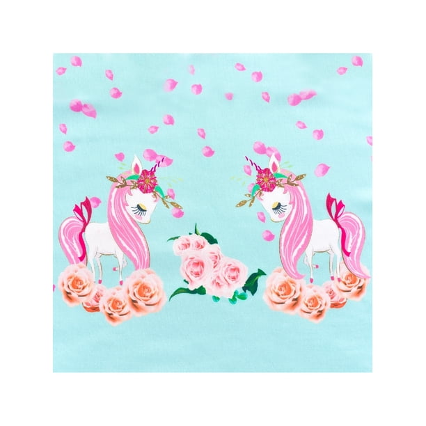 Girls Dress Green Unicorn Flower Summer Sundress 4-5 Years - Walmart  Business Supplies